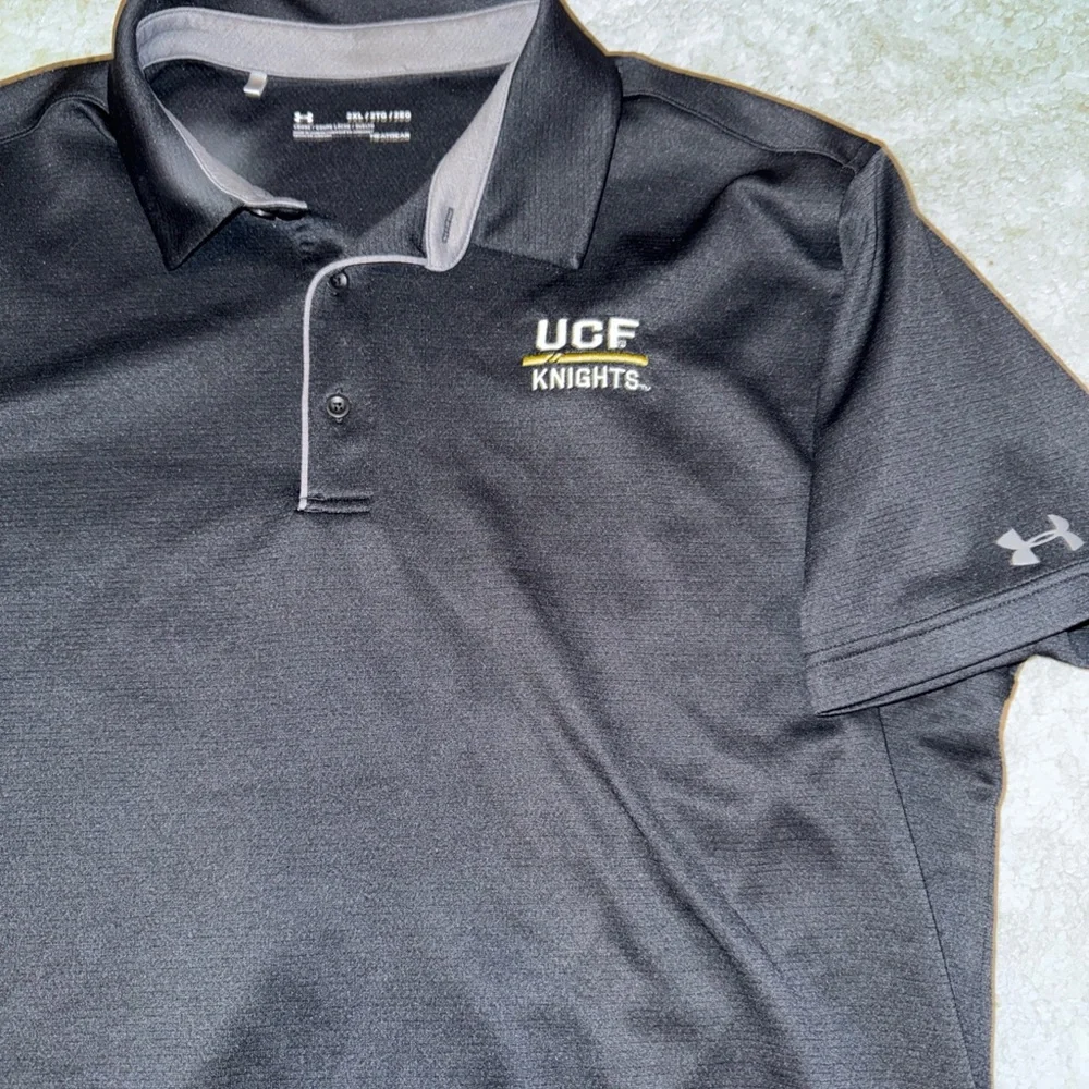 University Central Florida UCF Knights Under Armour MENS XXL 2XL Golf Polo Shirt - Picture 7 of 7